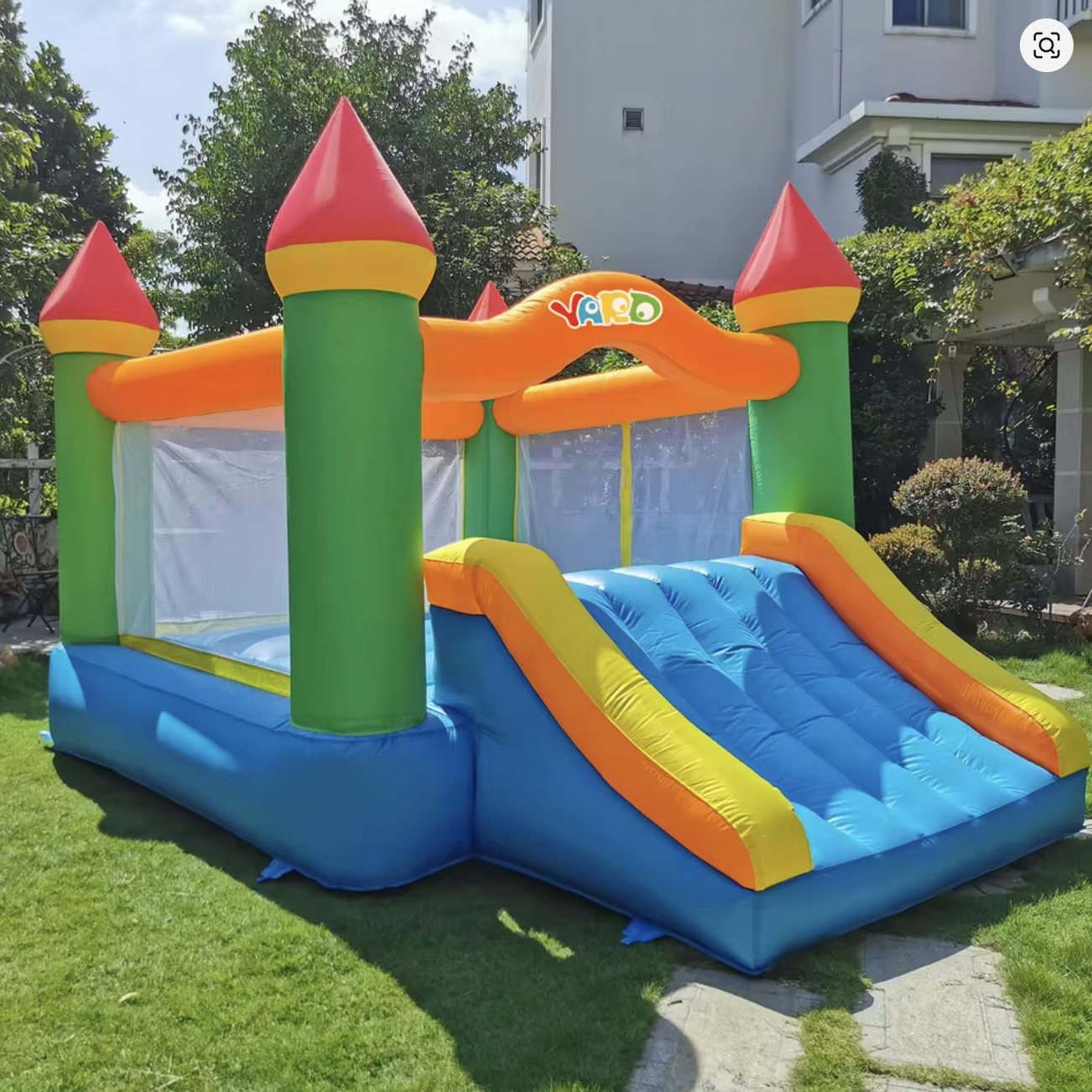 Yard Inflatable Bounce House With Slide 12*9*8ft Bounce House For Kids 5-12 Bouncer With Blower For Outdoor Backyard/Indoor